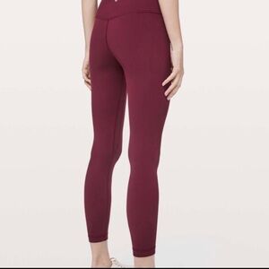 Lululemon align leggings maroon size 8